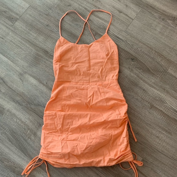 Tiger mist Marilla Dress in Apricot - Picture 4 of 5